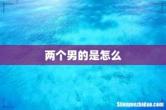 两个男的是怎么