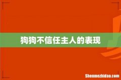 狗狗不信任主人的表现