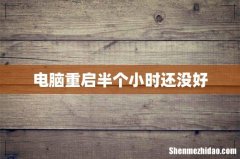 电脑重启半个小时还没好