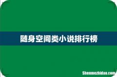 随身空间类小说排行榜
