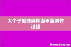 大个子掘味麻辣卤甲鱼制作过程