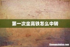第一次坐高铁怎么中转
