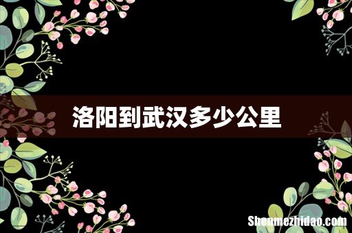洛阳到武汉多少公里