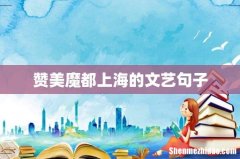 赞美魔都上海的文艺句子