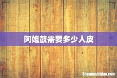 阿姐鼓需要多少人皮