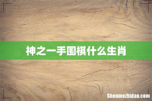 神之一手围棋什么生肖