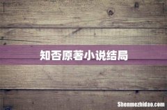 知否原著小说结局