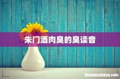 朱门酒肉臭的臭读音