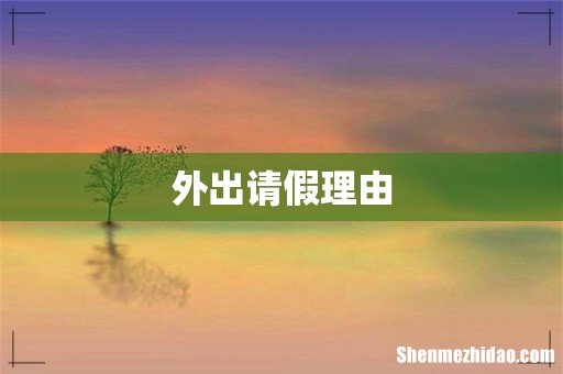 外出请假理由