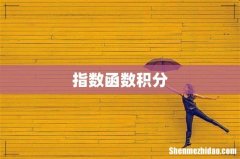 指数函数积分