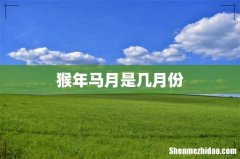 猴年马月是几月份