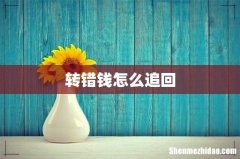 转错钱怎么追回