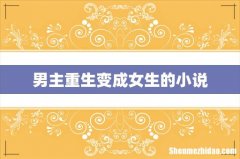 男主重生变成女生的小说