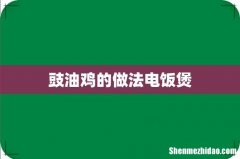 豉油鸡的做法电饭煲