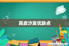 真皮沙发优缺点