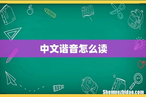 中文谐音怎么读