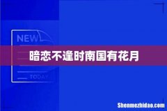 暗恋不逢时南国有花月