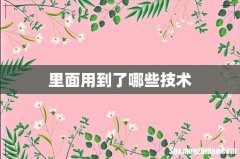 里面用到了哪些技术