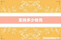 支持多少快充