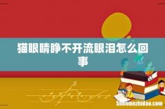猫眼睛睁不开流眼泪怎么回事