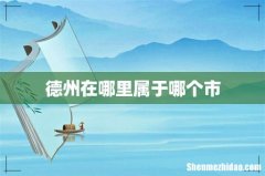 德州在哪里属于哪个市
