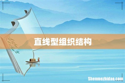 直线型组织结构