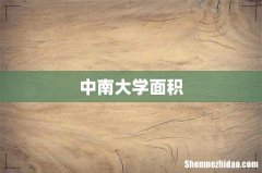 中南大学面积