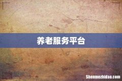 养老服务平台