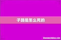 子路是怎么死的