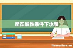 酯在碱性条件下水解