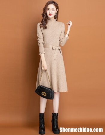 超长针织裙怎么搭外套 长的针织裙可以搭配什么鞋子秋季