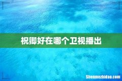 祝卿好在哪个卫视播出