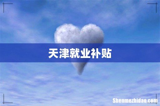 天津就业补贴