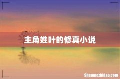 主角姓叶的修真小说