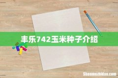 丰乐742玉米种子介绍
