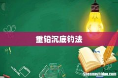重铅沉底钓法