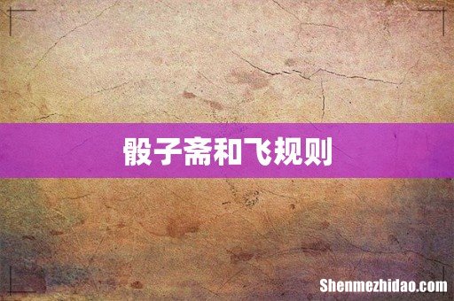 骰子斋和飞规则