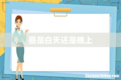 昼是白天还是晚上