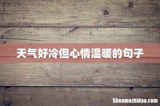 天气好冷但心情温暖的句子