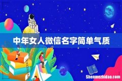 中年女人微信名字简单气质