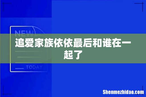 追爱家族依依最后和谁在一起了