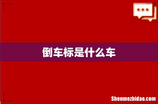 倒车标是什么车