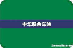 中华联合车险