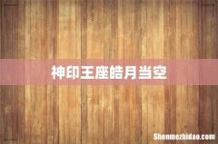 神印王座皓月当空