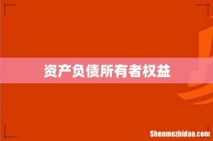 资产负债所有者权益