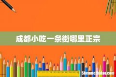 成都小吃一条街哪里正宗