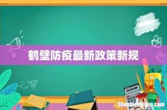 鹤壁防疫最新政策新规