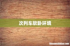 次列车软卧环境