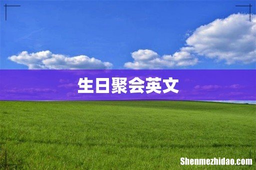 生日聚会英文