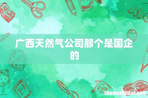 广西天然气公司那个是国企的